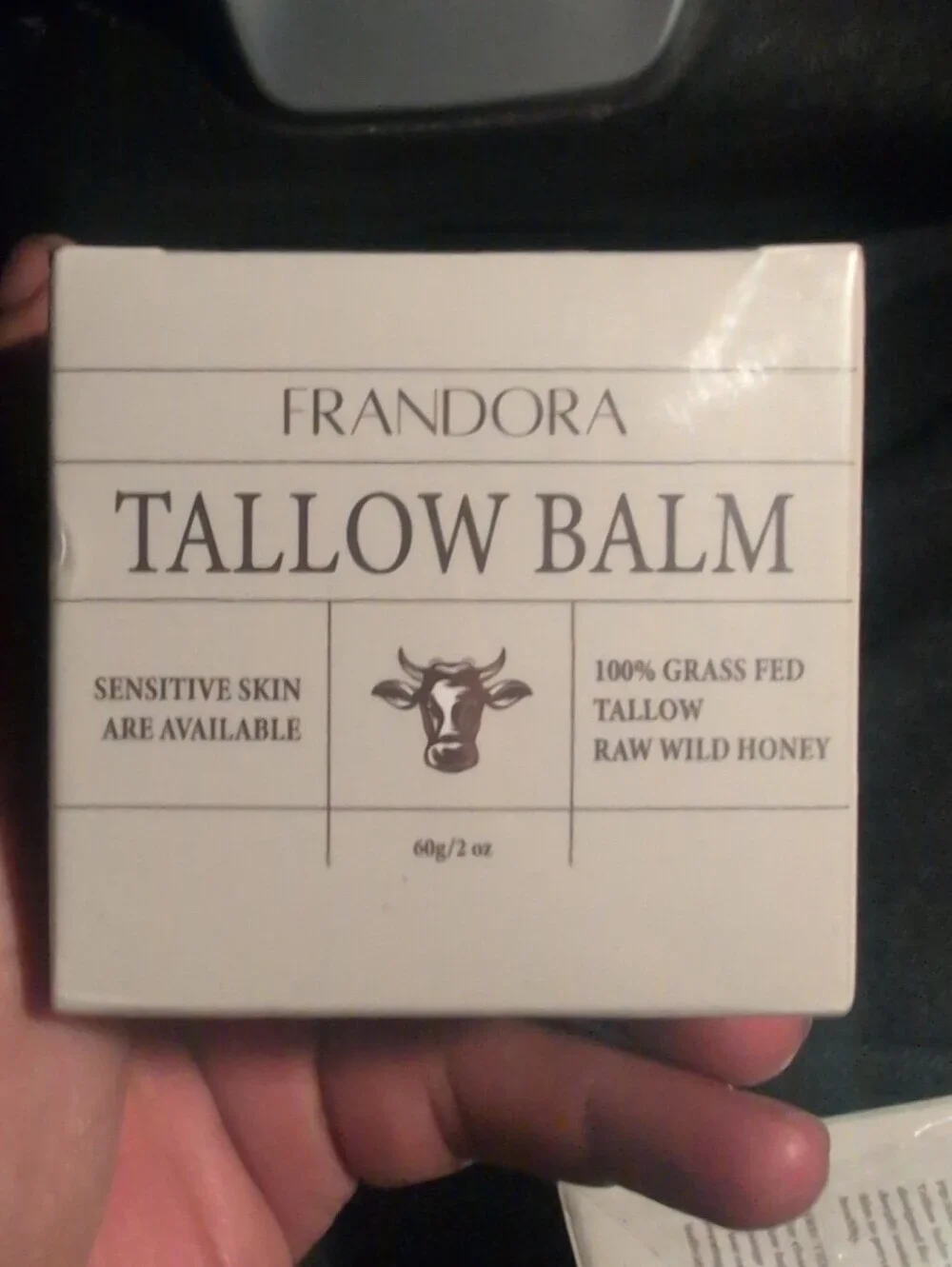 FRANDORA Beef Tallow and Honey Balm for Skin All-Natural Moisturizer Face 2oz